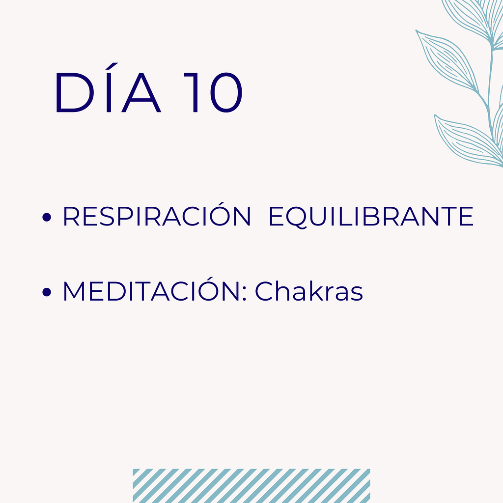 Reto de meditación y respiración